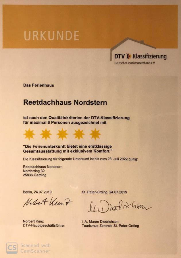 Reetdachhaus Nordstern Βίλα Garding Εξωτερικό φωτογραφία